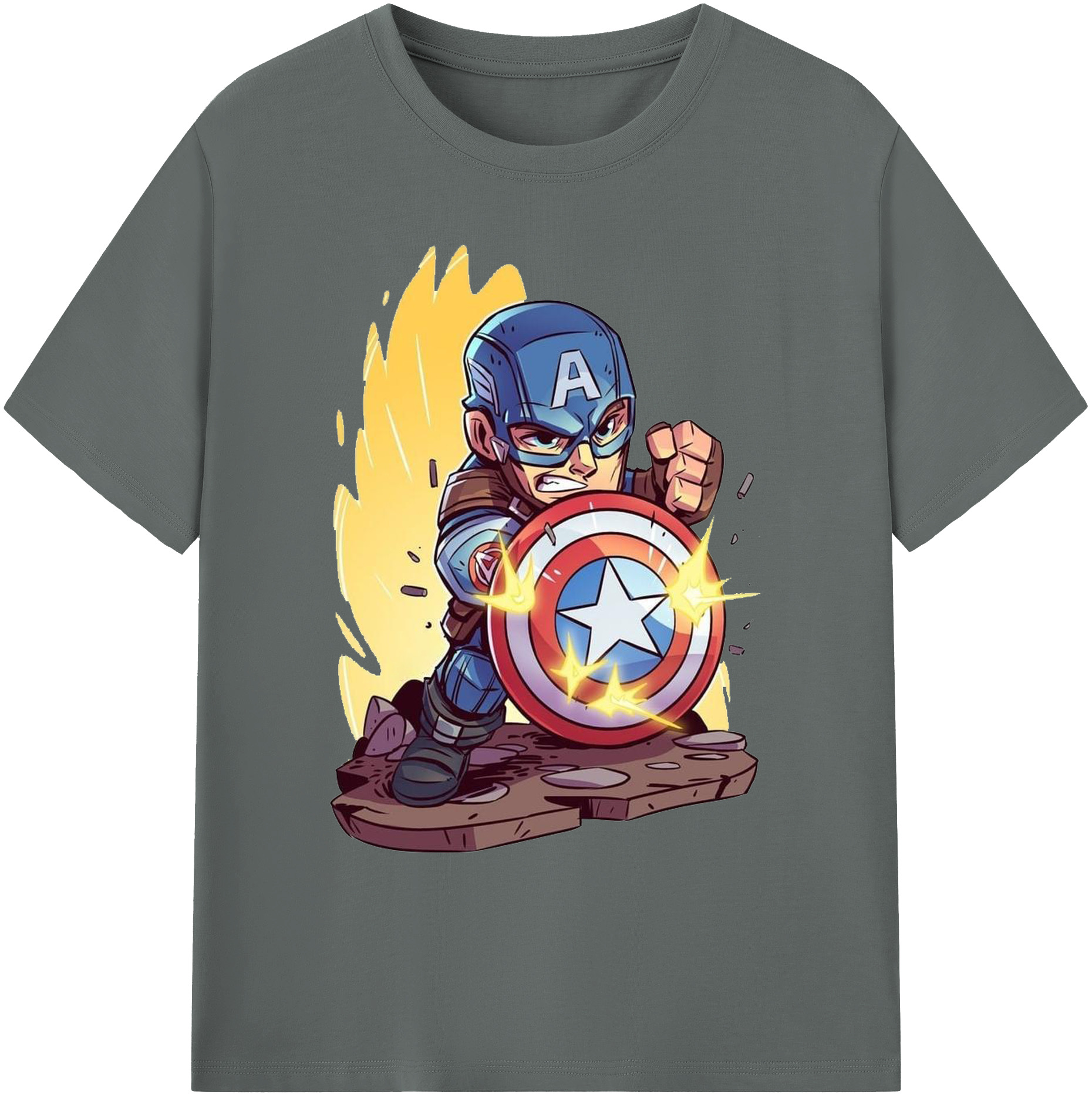 （画像用） アベンジャーズ The Avengers 綿100％ メンズ半袖Tシャツ｜肌触りやわらか＆通気性